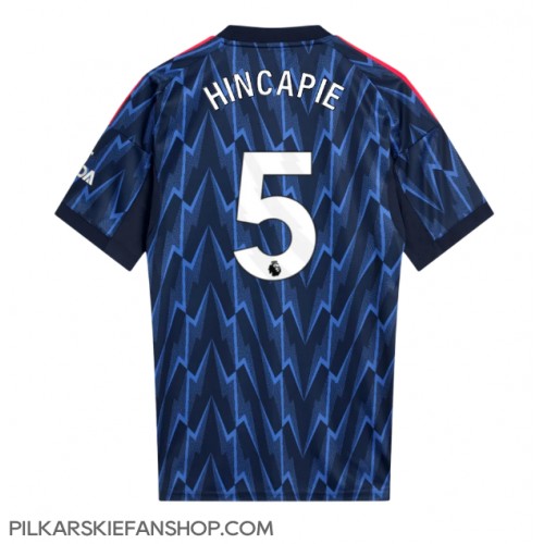 Koszulka piłkarska Arsenal Piero Hincapie #5 Strój wyjazdowy 2025-26 tanio Krótki Rękaw Koszulka piłkarska Arsenal Piero Hincapie #5 Strój wyjazdowy 2025-26 tanio Krótki Rękaw